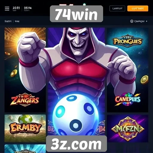 Comparativo de jogos disponíveis no 74win