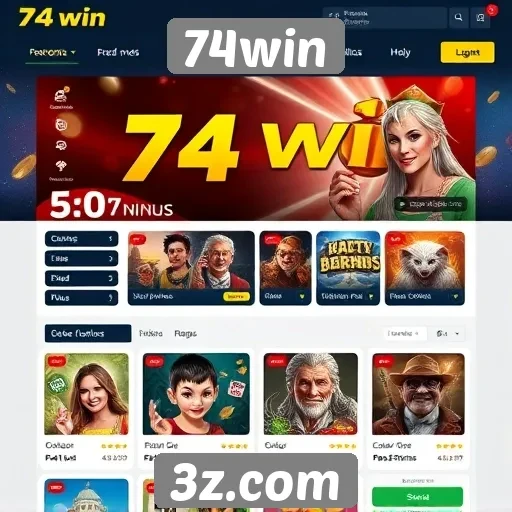 Revisão da interface do usuário no 74win site